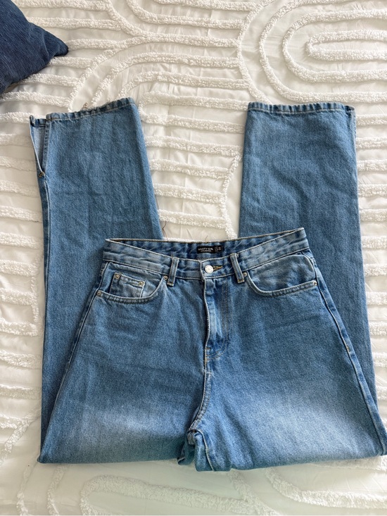 Nasty Gal Denim - Nasty Gal High-Rise Light Blue Denim Jeans